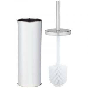 White Toilet Brush Set