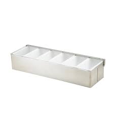 Condiment Holder 6 Part S/St