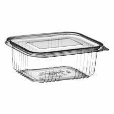 Clear Hinged Container (RECT) (961) 750cc