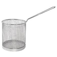 Chips Basket S/S with Handle Round