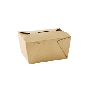 Leak Proof Container No1 Brown (120x108x65mm) - 450 Biodegra