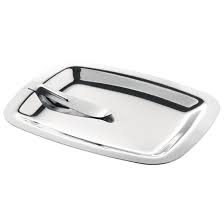 Tip Tray Square S/Steel with Bill Clip