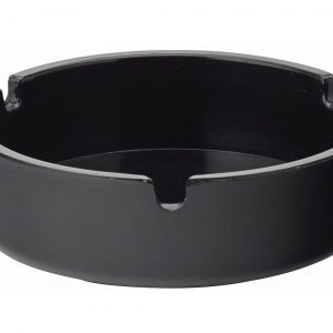 Black Plastic Ashtrays (4'')