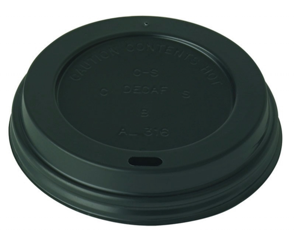 FLOW Black Lids (8oz x 1000)