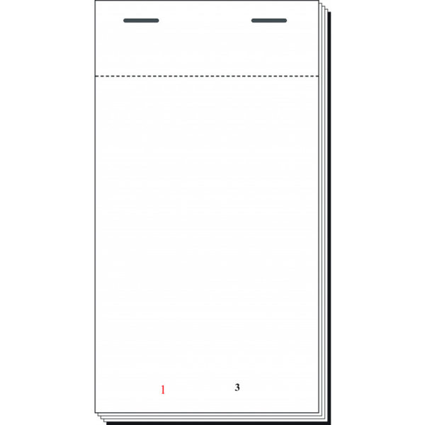 Waiter Pad (30) Duplicate Cardon (96 x 163mm) 100pcs