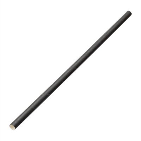Black Paper Straws (10.5'') 250