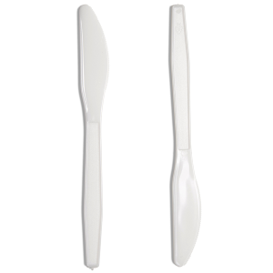 Plastic Knives White 1x1000