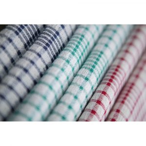 Tea Towel Coloured Checked (43 x 68cm)
